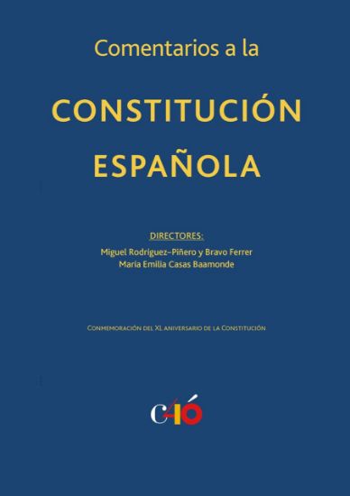 Imagen de Comentarios a la Constitución Española. XL Aniversario