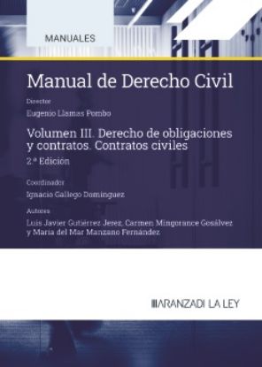 Imagen de Manual de Derecho civil III. Obligaciones y contratos. Contratos civiles