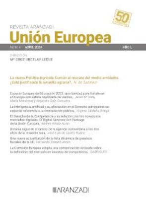 Imagen de Revista Unión Europea Aranzadi