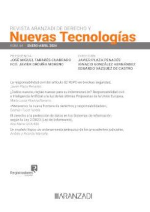 Imagen de Revista Aranzadi de Derecho y Nuevas Tecnologías