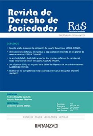 Imagen de Revista de Derecho de Sociedades