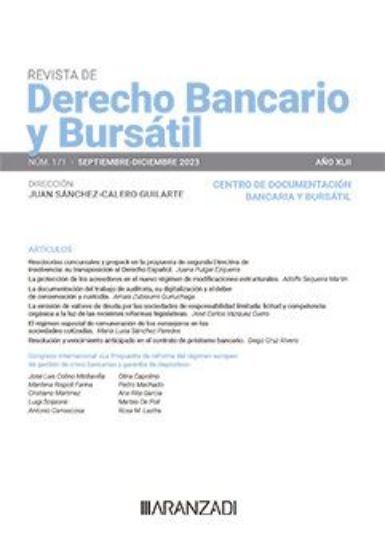 Imagen de Revista de Derecho Bancario y Bursatil