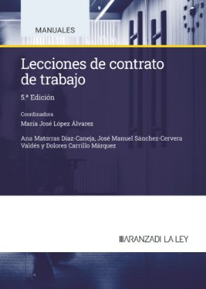 Imagen de Lecciones de contrato de trabajo. 5ª edición