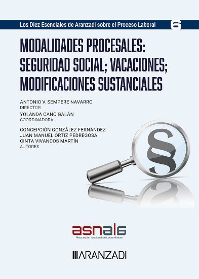 Imagen de Modalidades procesales: Seguridad Social; vacaciones; modificaciones sustanciales