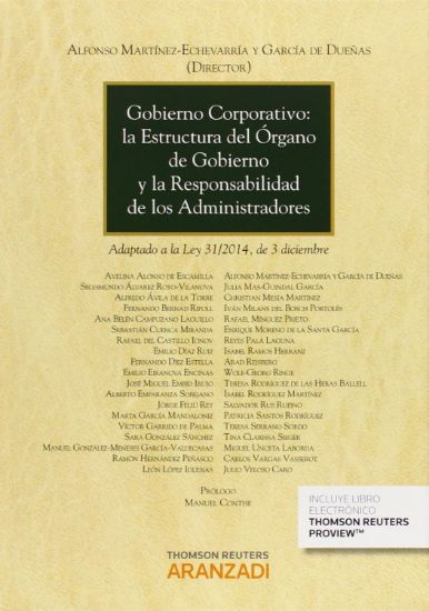 Imagen de Gobierno corporativo: la estructura del órgano de gobierno y la responsabilidad de los administrador