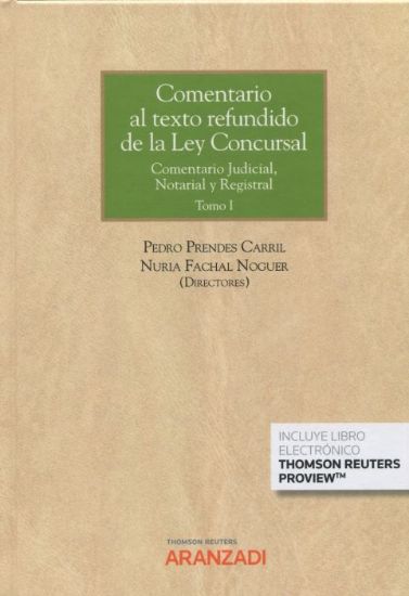 Imagen de Comentario al texto refundido de la Ley Concursal (Tomo I y II)
