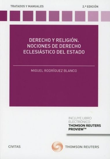 Imagen de Derecho y religión Nociones de derecho eclesiástico del estado