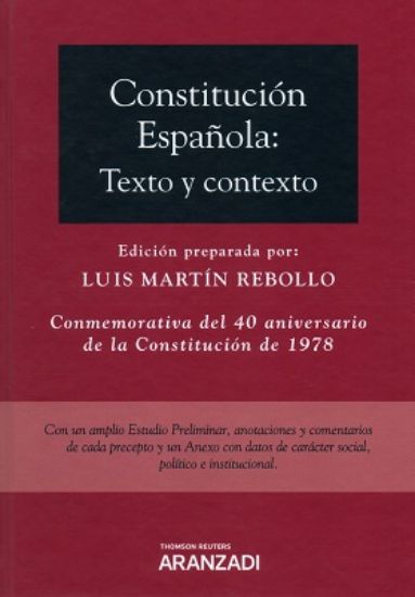 Imagen de Constitución Española (texto y contexto)