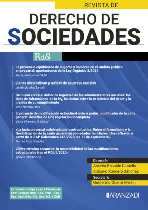 Imagen de Revista de Derecho de Sociedades
