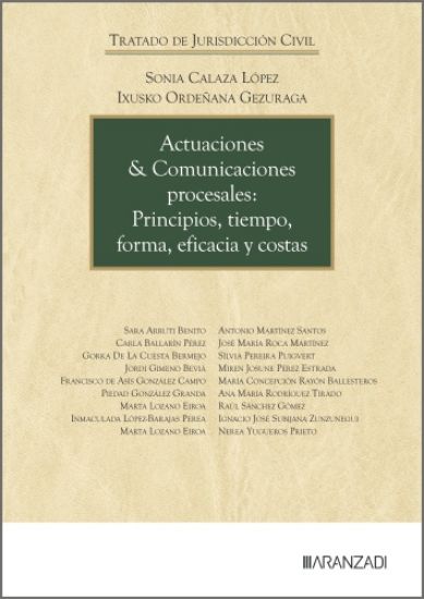 Imagen de Actuaciones & Comunicaciones procesales: Principios, tiempo, forma, eficacia y costas