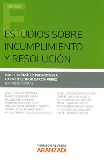 Imagen de Estudios sobre incumplimiento y resolución