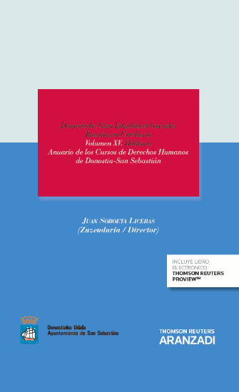 Imagen de Anuario de los cursos de derechos humanos de Donostia-San Sebastián. Volúmen XV