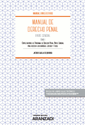 Imagen de Manual de Derecho Penal Parte General. Tomo I