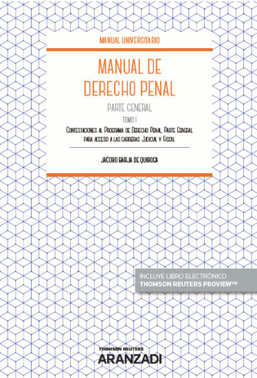 Imagen de Manual de Derecho Penal Parte General. Tomo I
