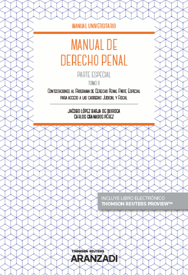 Imagen de Manual de Derecho Penal Parte Especial. Tomo II