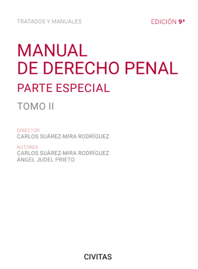 Imagen de Manual de Derecho Penal. Parte Especial (Tomo II)