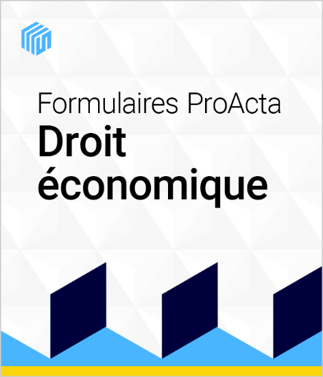 Image de Formulaires ProActa droit économique
