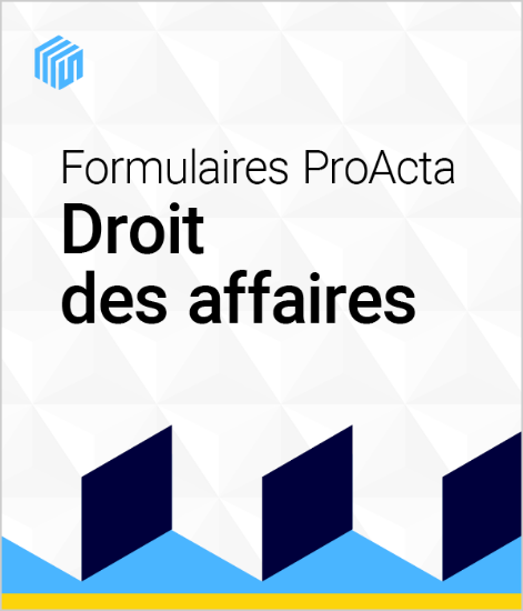 Image de Formulaires ProActa droit des affaires