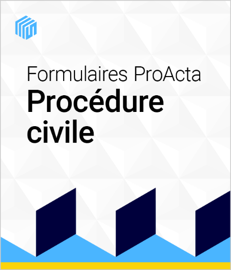 Image de Formulaires Proacta procédure civile