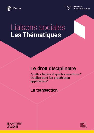 Image de Liaisons Sociales Les Thématiques - Le droit disciplinaire