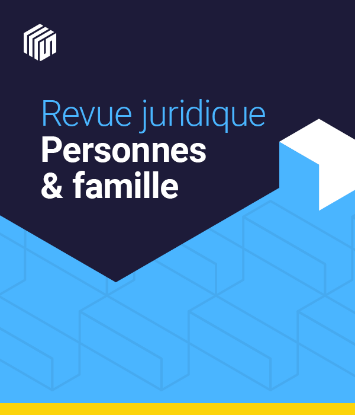Revue juridique personnes et famille - offre étudiants