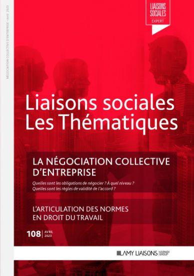 Image de Liaisons Sociales Les Thématiques - La négociation collective d'entreprise